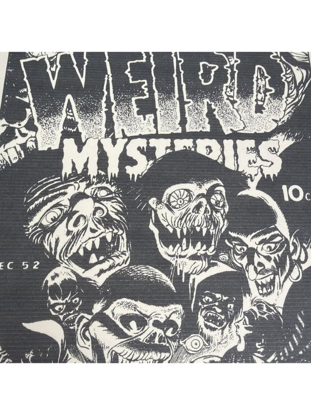 Cover Art Poster Weird Mysteries #2 Basil Wolverton Horror 8x11